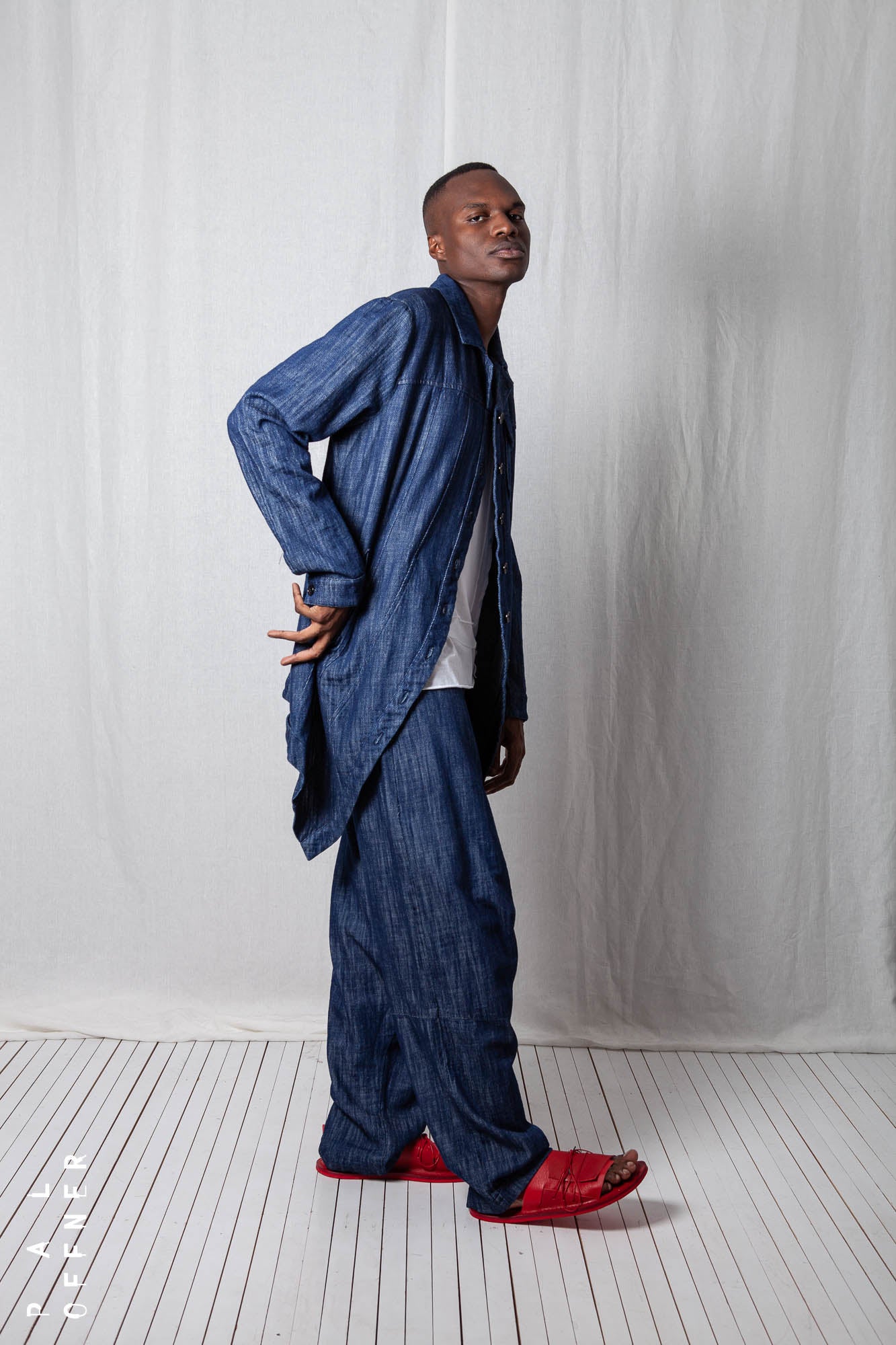 Penguin Coat_Soft Denim