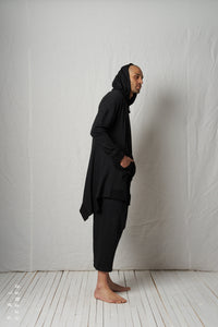Relaxed Hoodie Coat_Cotton Sweat