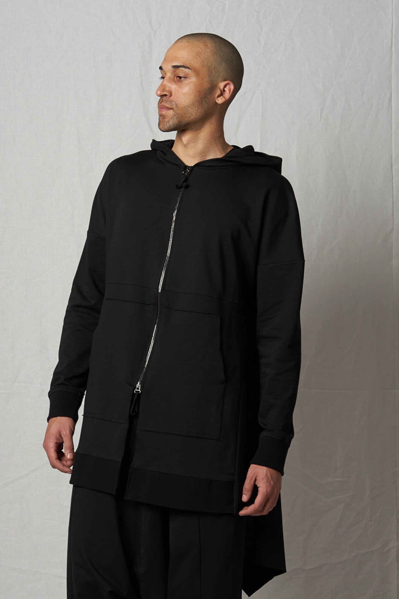 Relaxed Hoodie Coat_Cotton Sweat