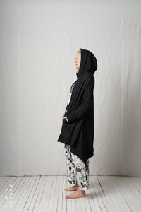 Relaxed Hoodie Coat_Cotton Sweat