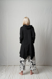 Relaxed Hoodie Coat_Cotton Sweat