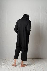 Relaxed Hoodie Coat_Cotton Sweat