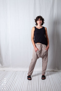 Relaxed Slim Leg Trousers_Cotton Sweat