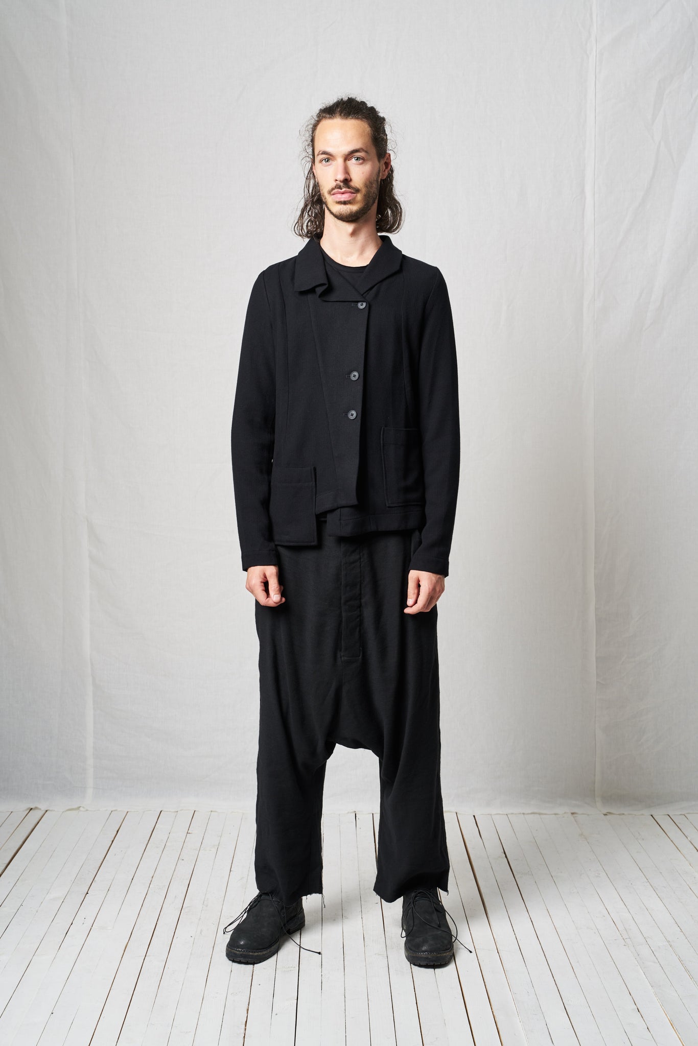 Revers Jacket_Herringbone Viscose