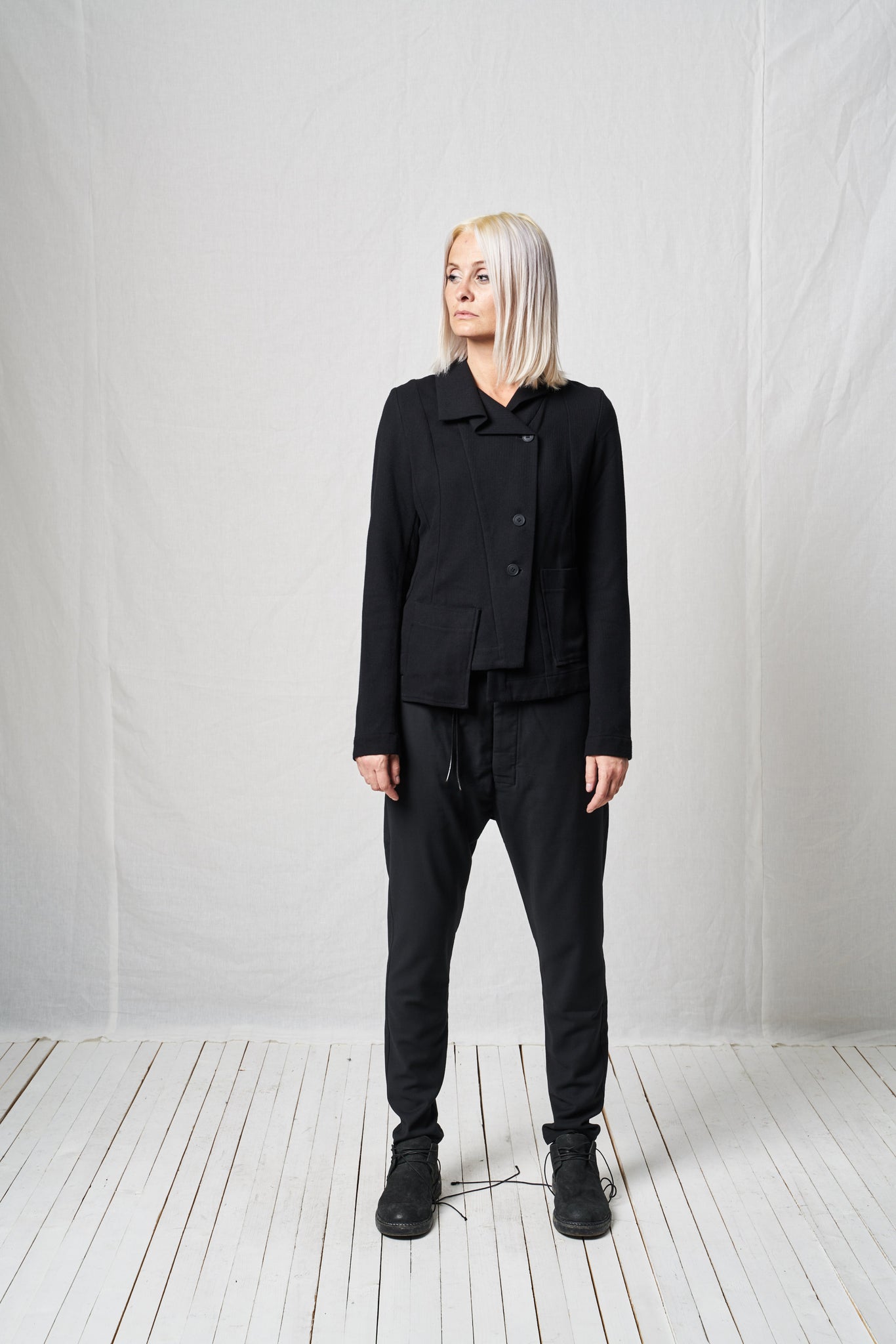 Revers Jacket_Herringbone Viscose