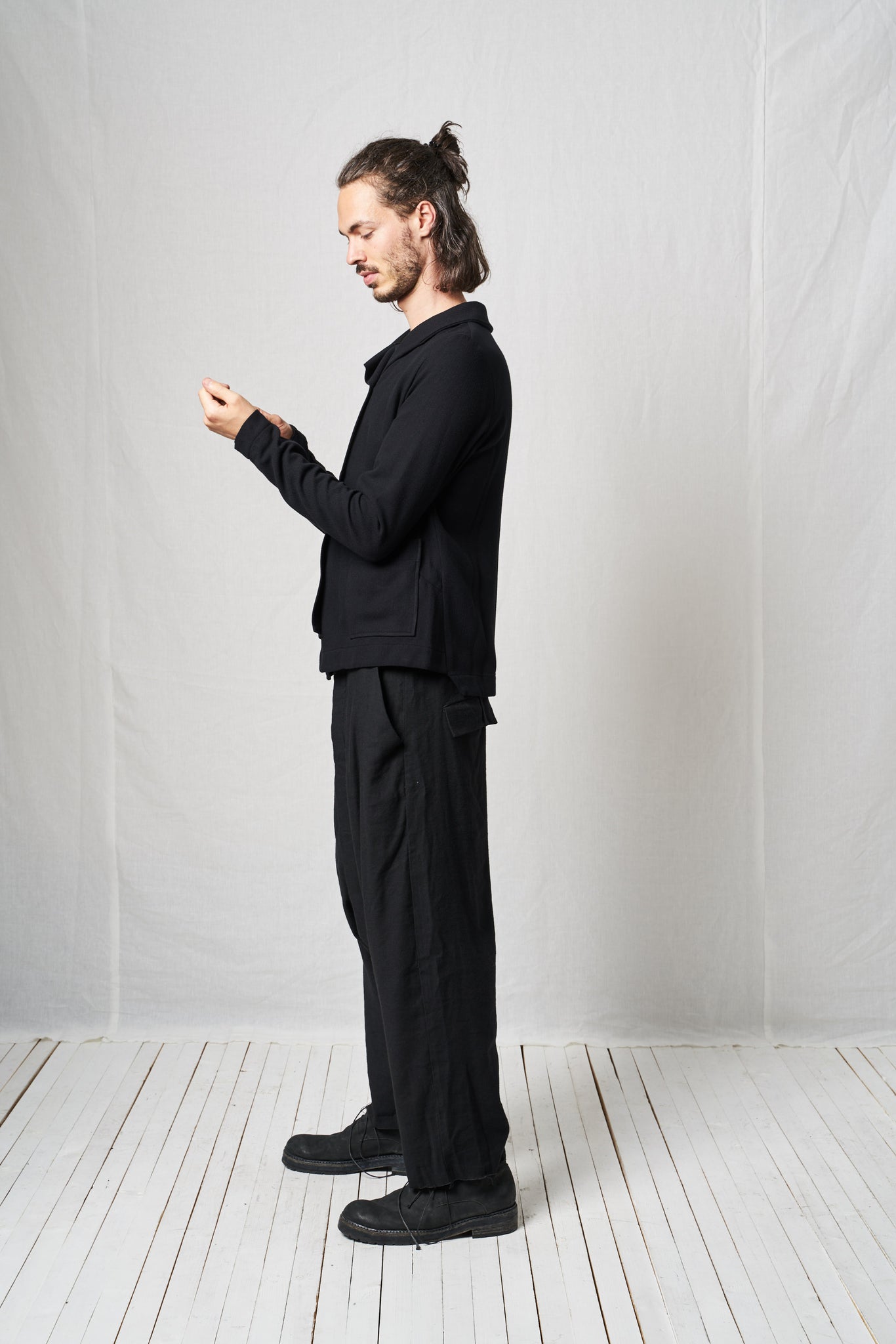 Revers Jacket_Herringbone Viscose