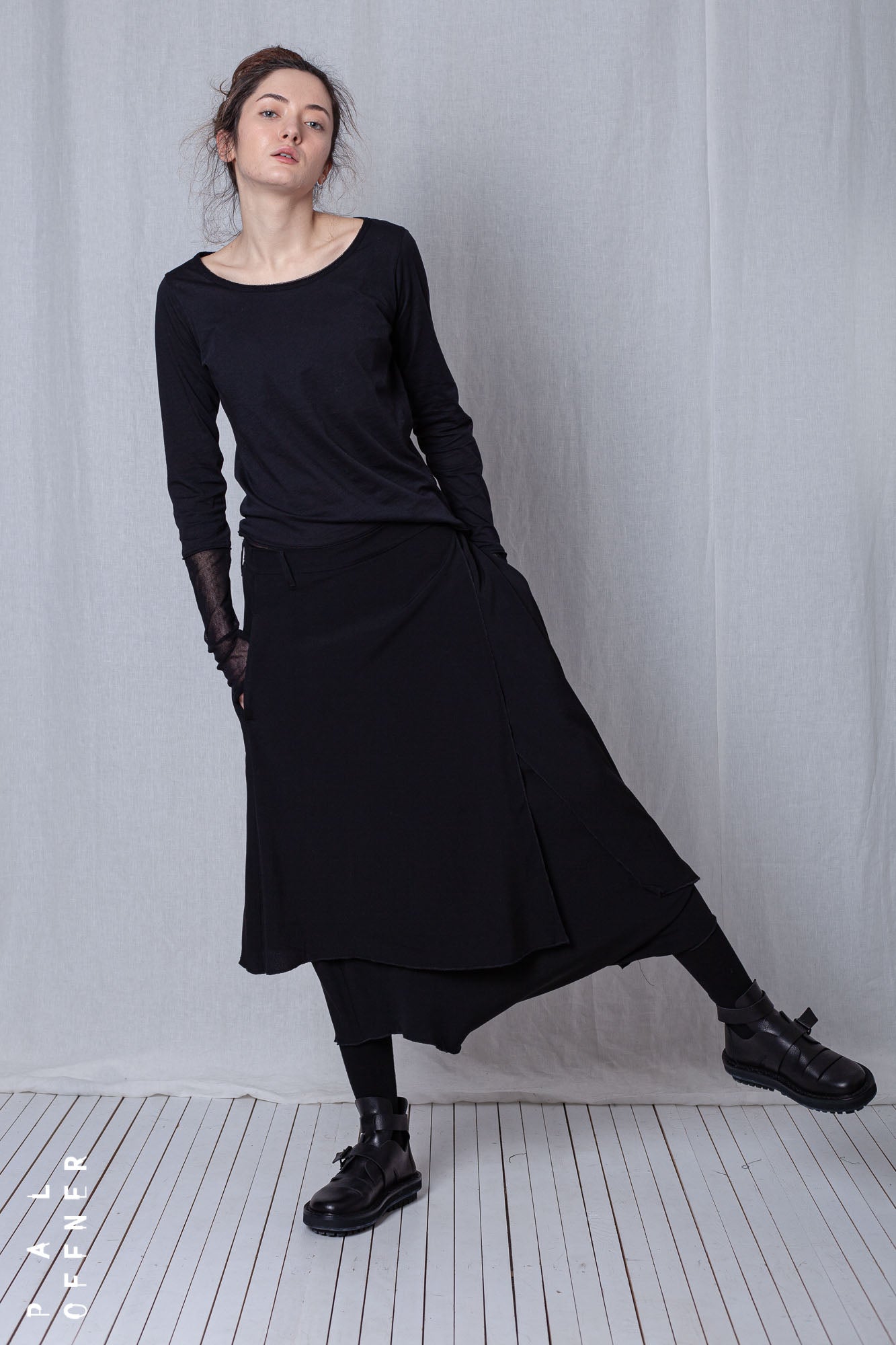 Sealed Skirt_Crêpe Georgette