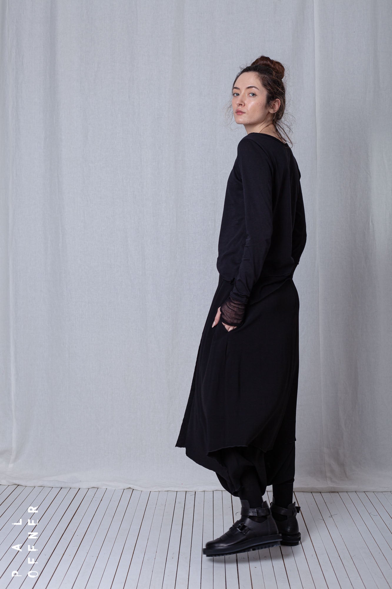 Sealed Skirt_Crêpe Georgette