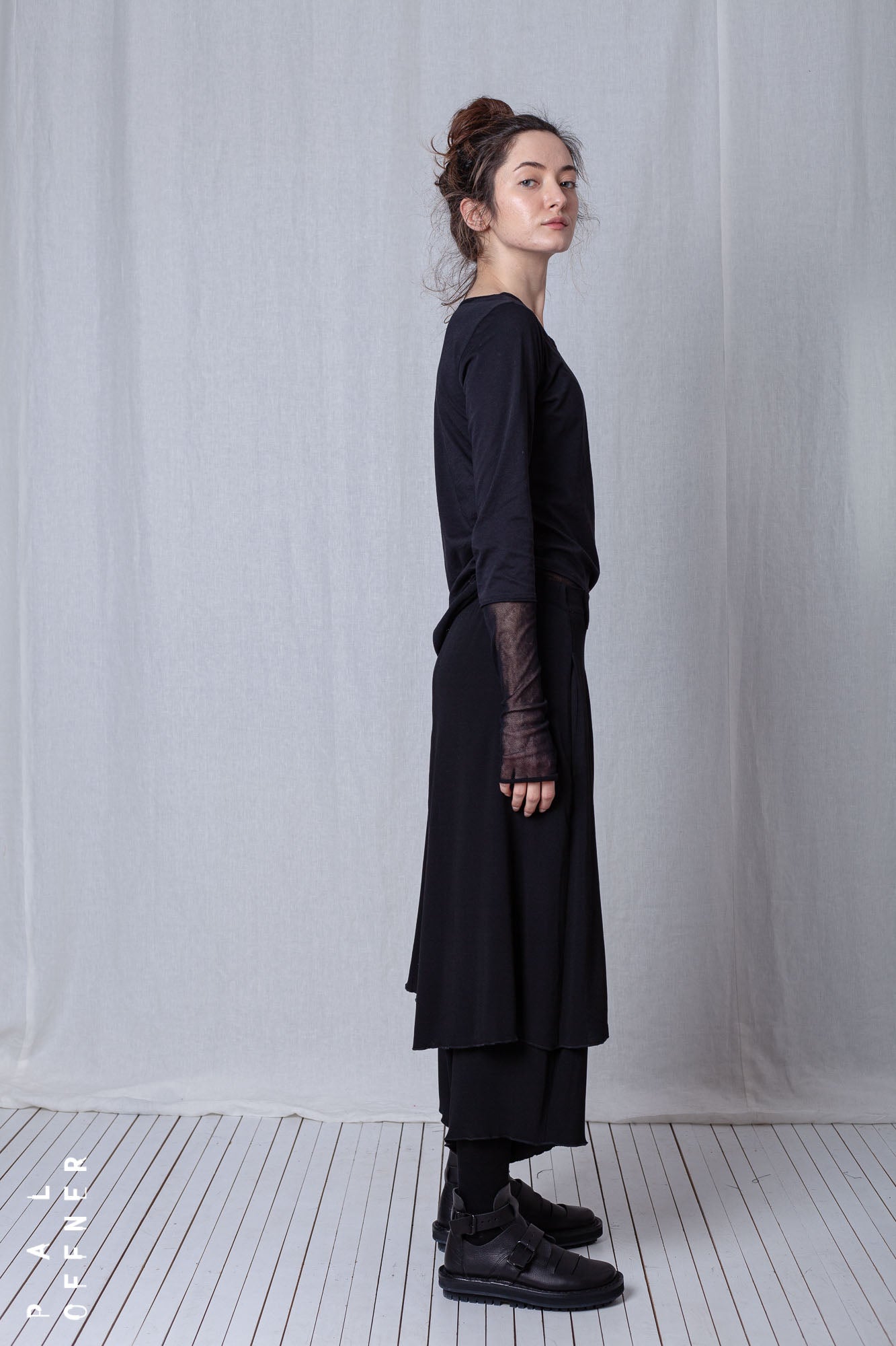 Sealed Skirt_Crêpe Georgette