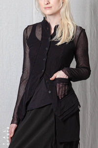 Sheer Mini Pengu Jacket_Organic Cotton Mesh (GOTS)