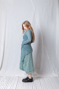 Sheer Penguin Coat Polka Dots_Organic Cotton Mesh