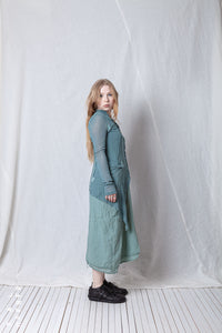 Sheer Penguin Coat Polka Dots_Organic Cotton Mesh