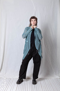 Sheer Penguin Coat Polka Dots_Organic Cotton Mesh