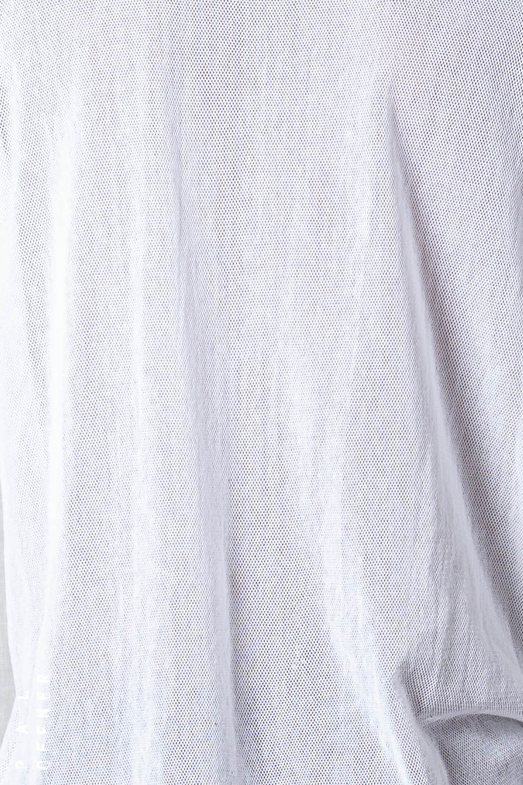 Sheer Wrap Longsleeve_Organic Cotton Mesh