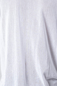 Sheer Wrap Longsleeve_Organic Cotton Mesh
