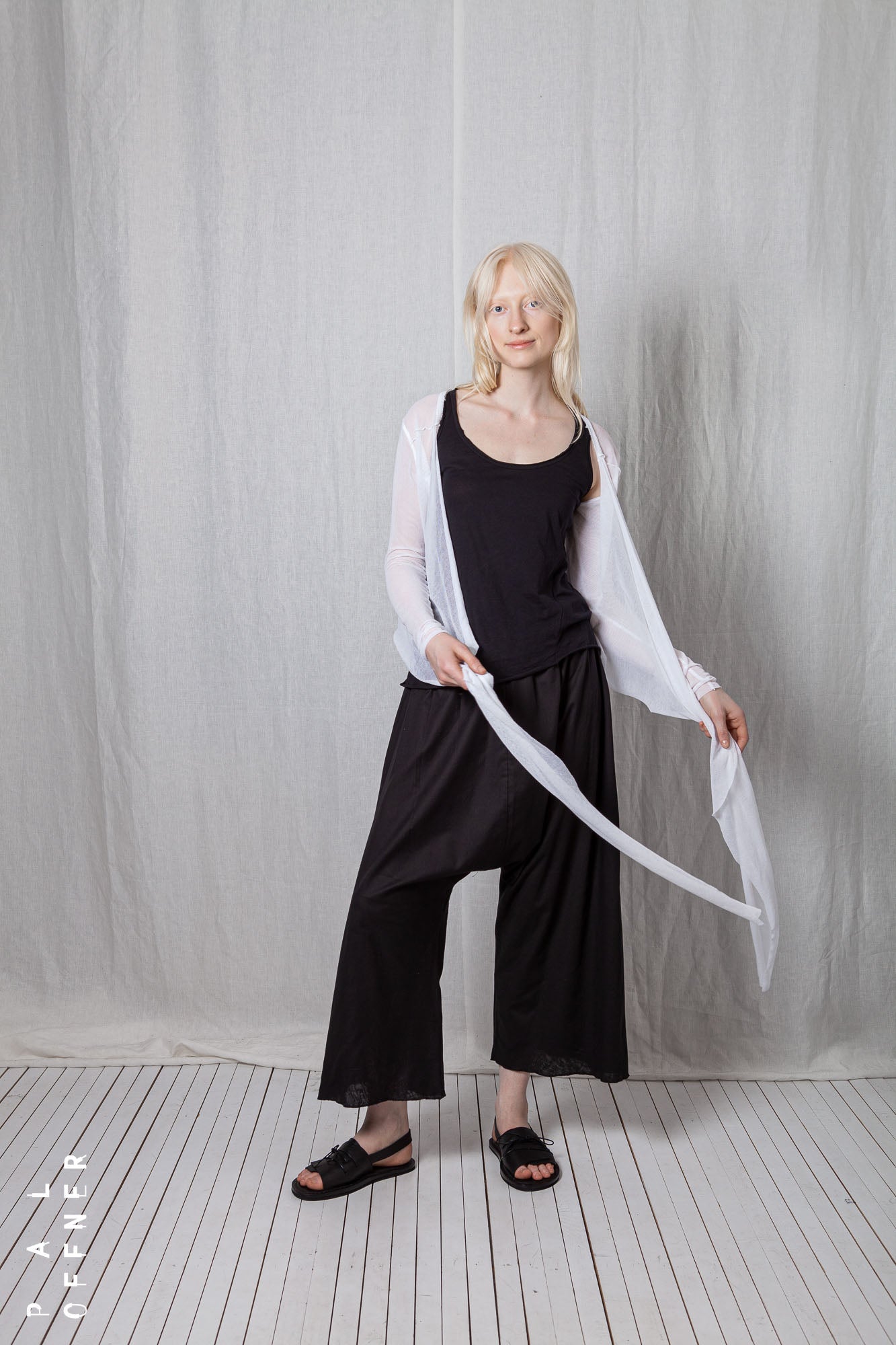 Sheer Wrap Longsleeve_Organic Cotton Mesh