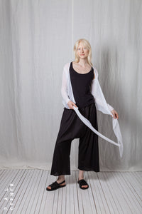 Sheer Wrap Longsleeve_Organic Cotton Mesh