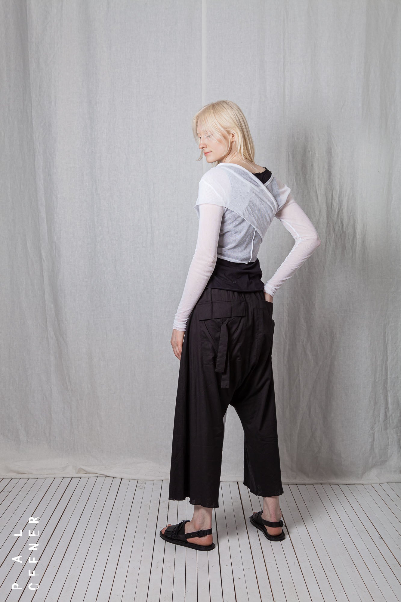Sheer Wrap Longsleeve_Organic Cotton Mesh