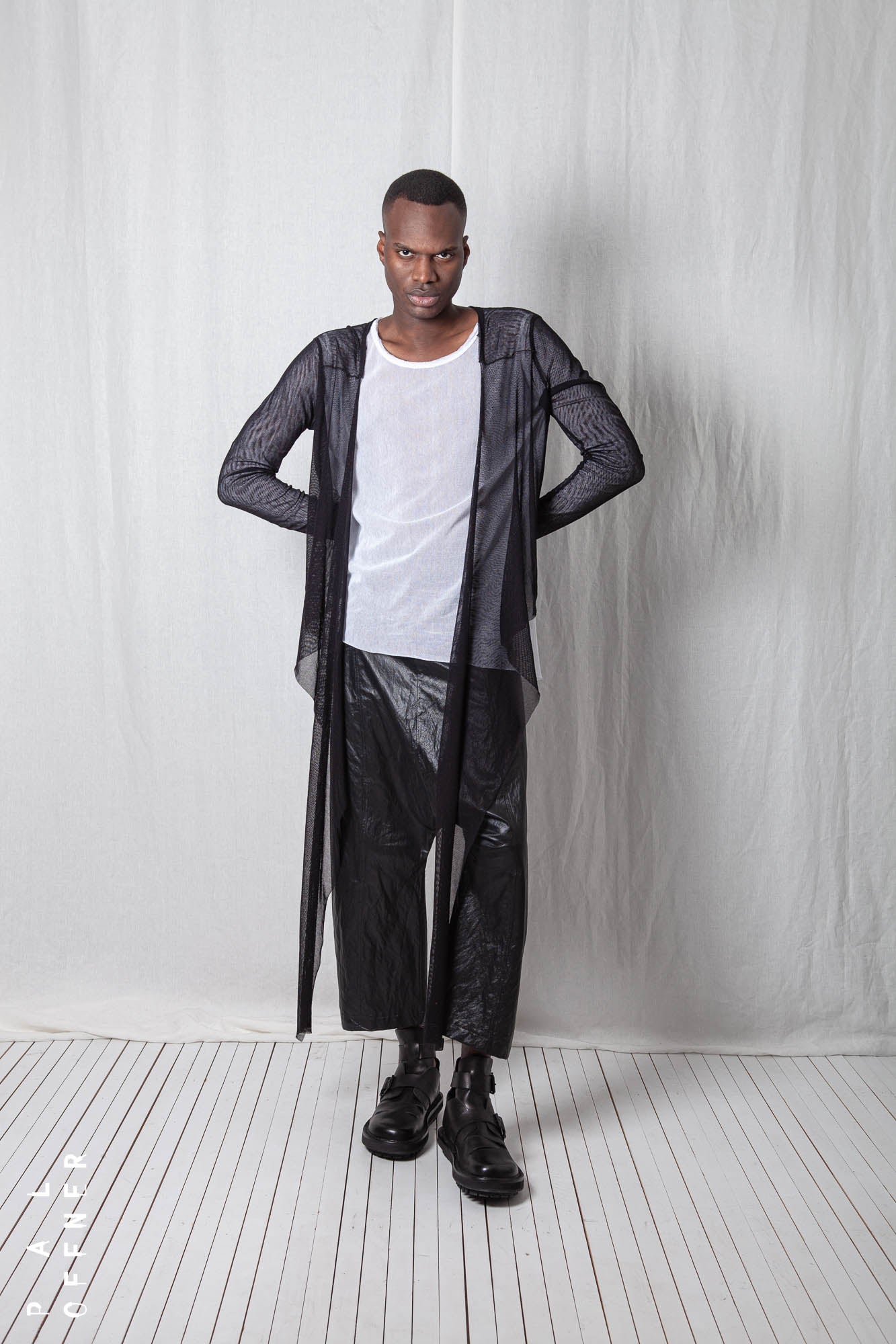 Sheer Wrap Longsleeve_Organic Cotton Mesh