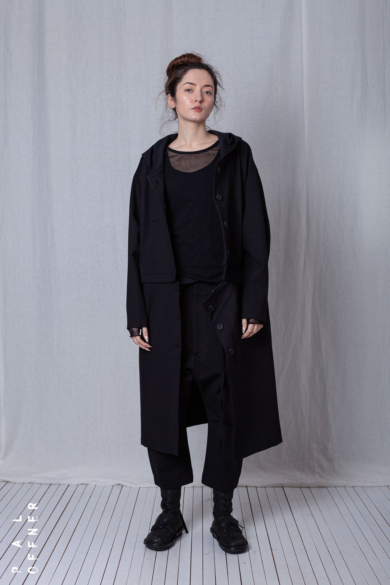 Shortenable Coat Jacket_Luxury Bi-Stretch Tricot