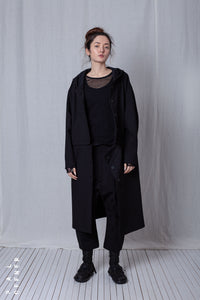 Shortenable Coat Jacket_Luxury Bi-Stretch Tricot