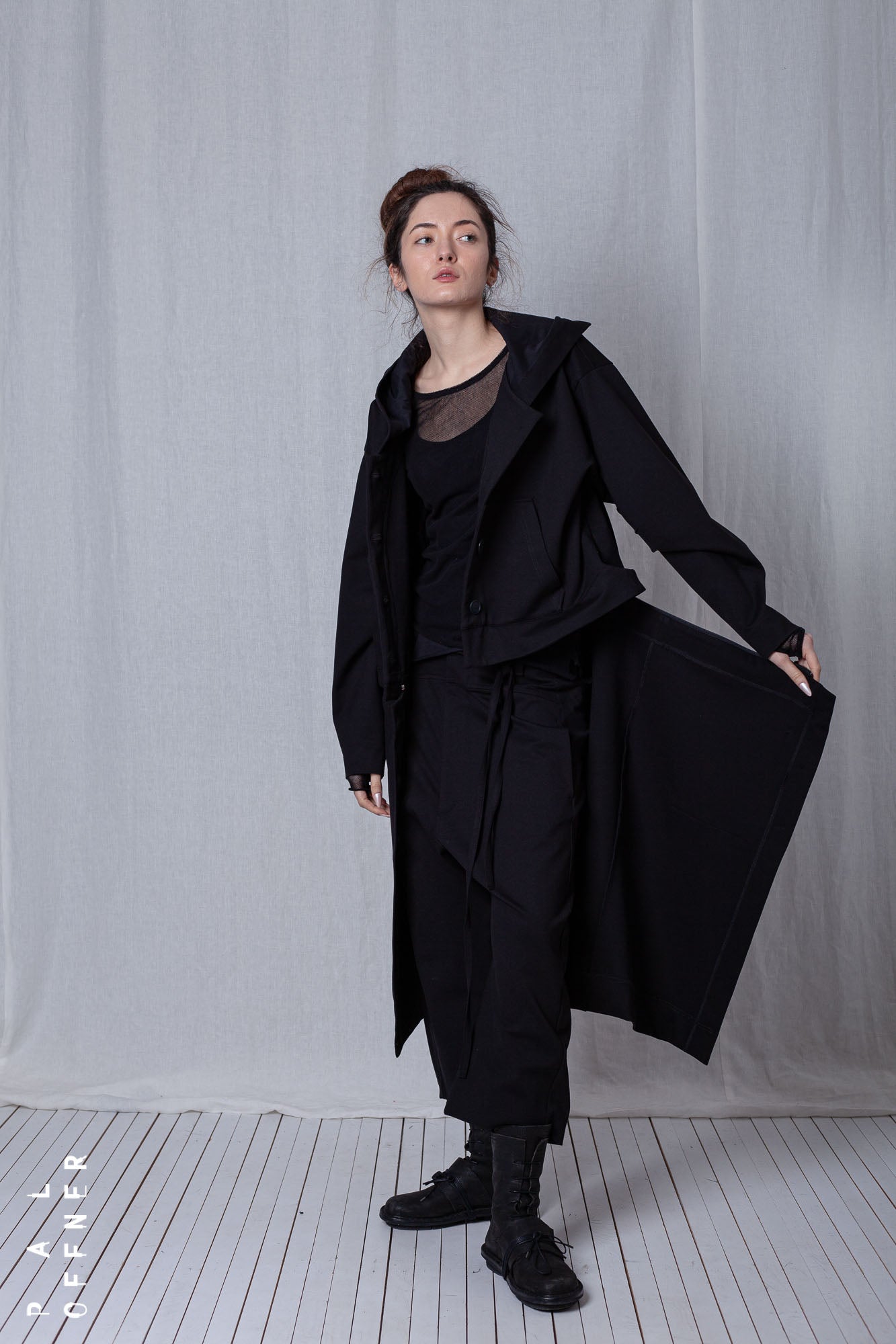 Shortenable Coat Jacket_Luxury Bi-Stretch Tricot