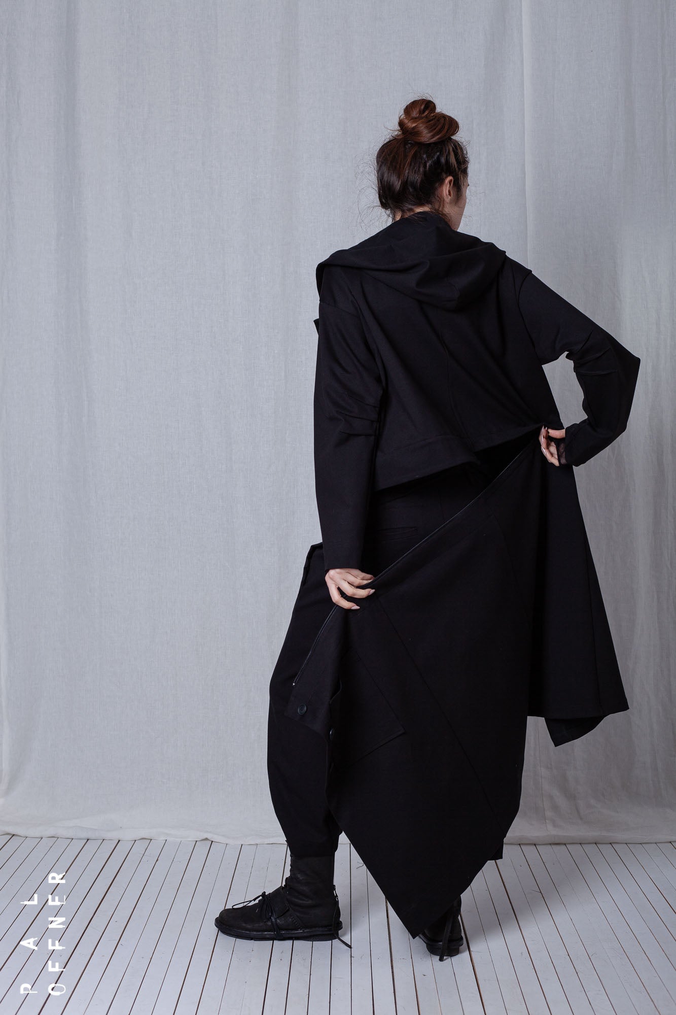 Shortenable Coat Jacket_Luxury Bi-Stretch Tricot