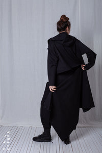 Shortenable Coat Jacket_Luxury Bi-Stretch Tricot