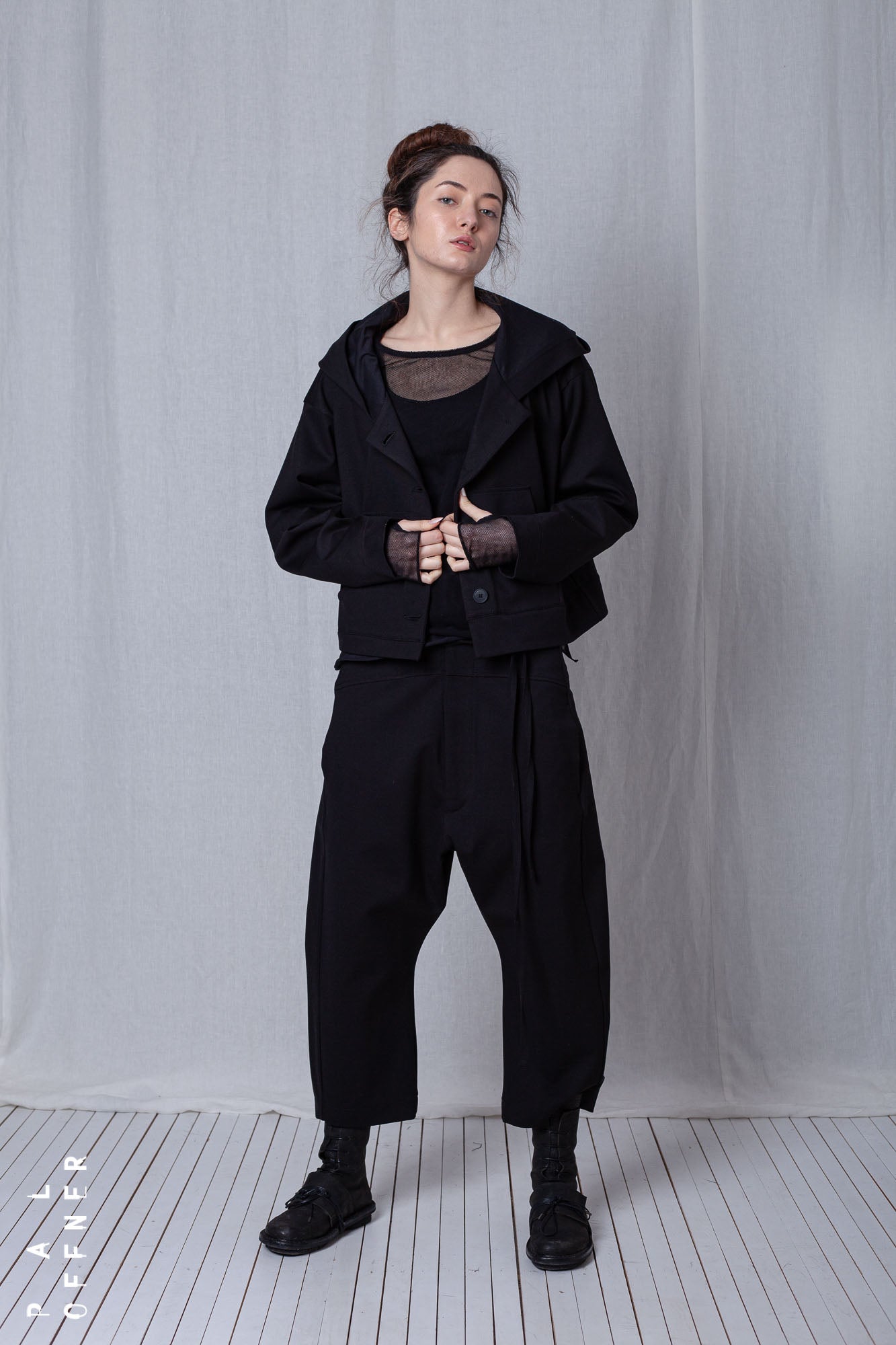 Shortenable Coat Jacket_Luxury Bi-Stretch Tricot