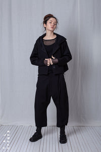 Shortenable Coat Jacket_Luxury Bi-Stretch Tricot