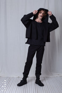 Shortenable Coat Jacket_Luxury Bi-Stretch Tricot