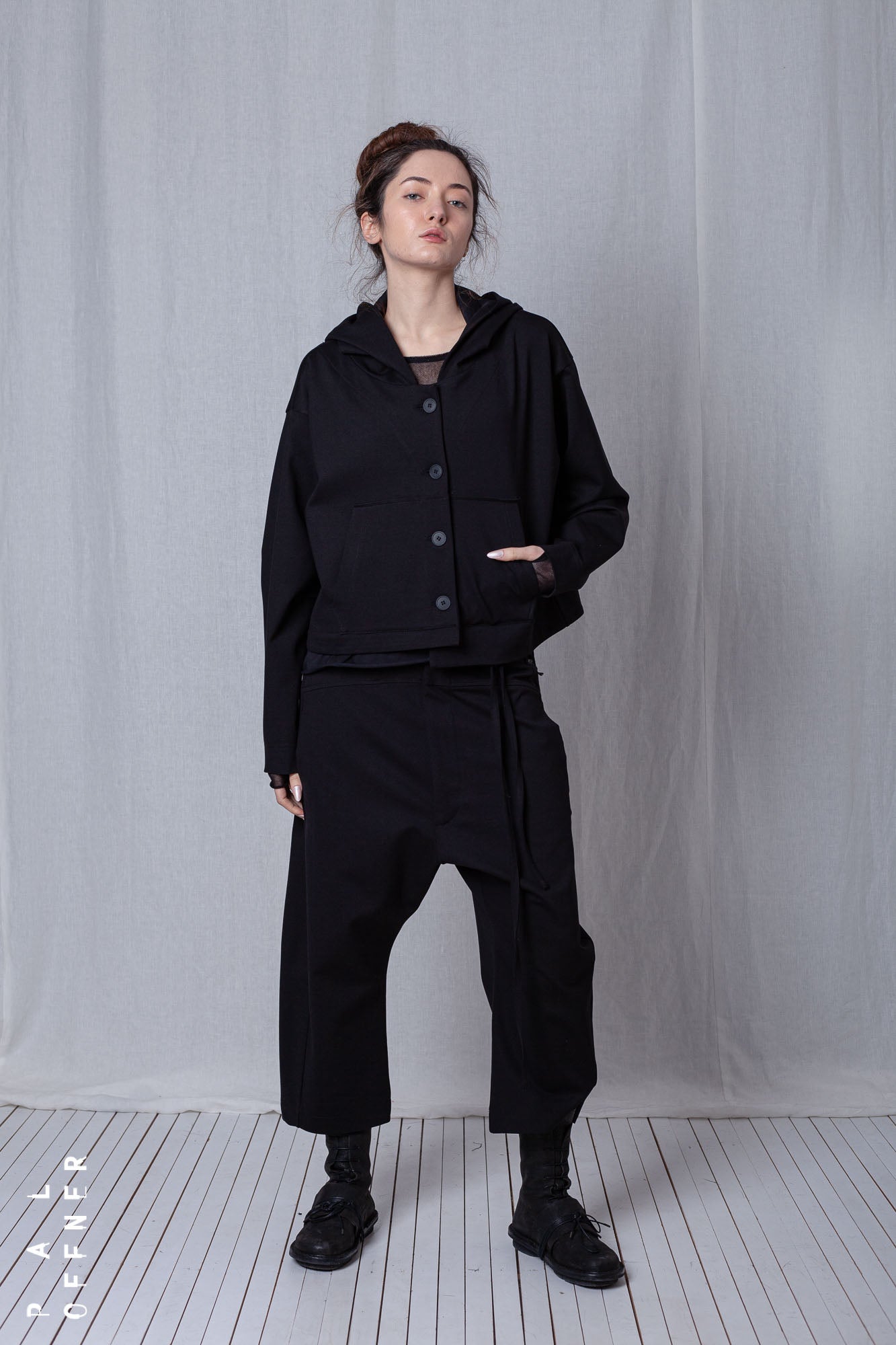 Shortenable Coat Jacket_Luxury Bi-Stretch Tricot