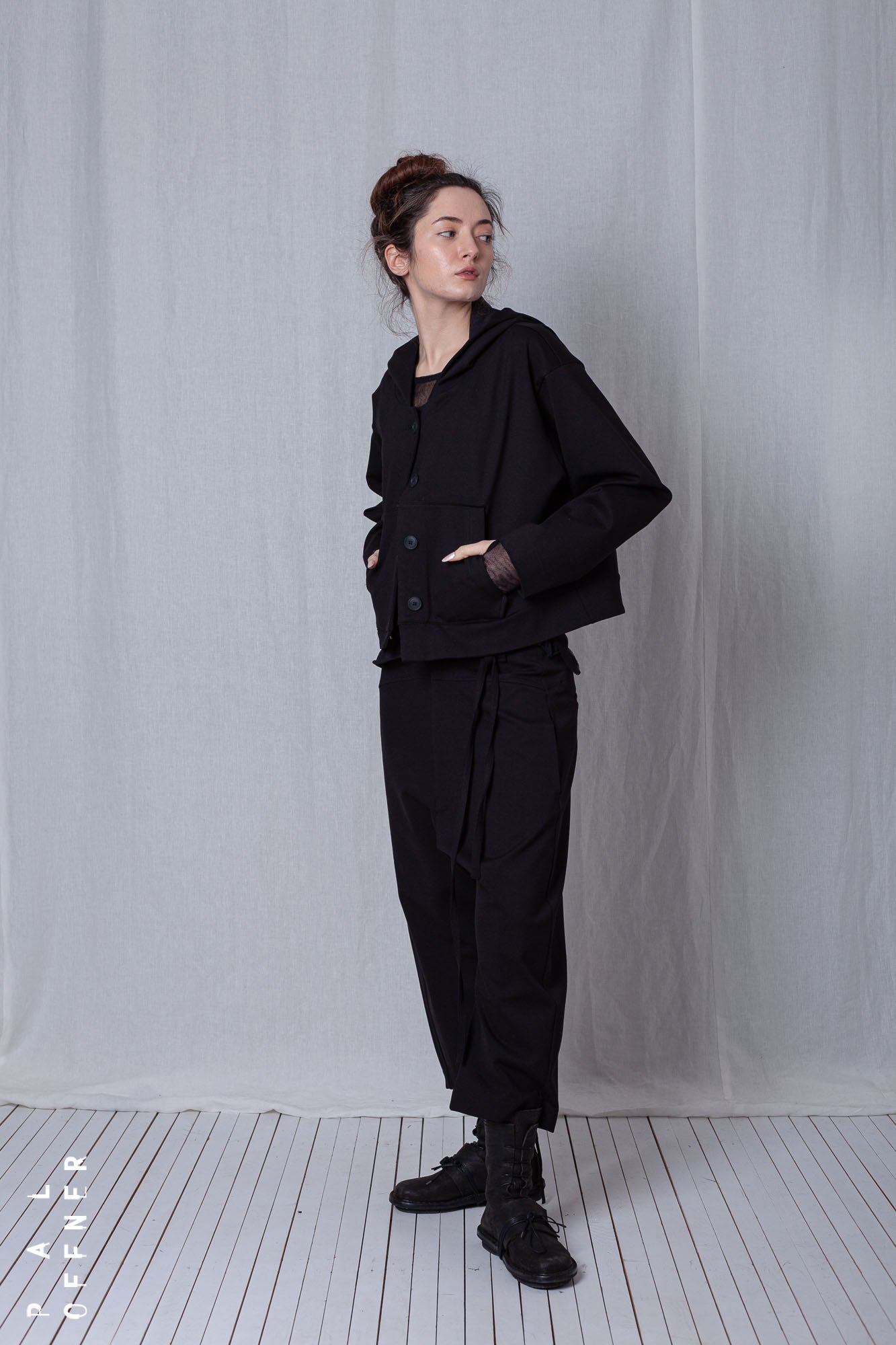 Shortenable Coat Jacket_Luxury Bi-Stretch Tricot
