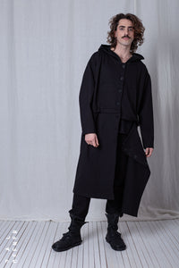 Shortenable Coat Jacket_Luxury Bi-Stretch Tricot