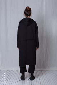 Shortenable Coat Jacket_Luxury Bi-Stretch Tricot