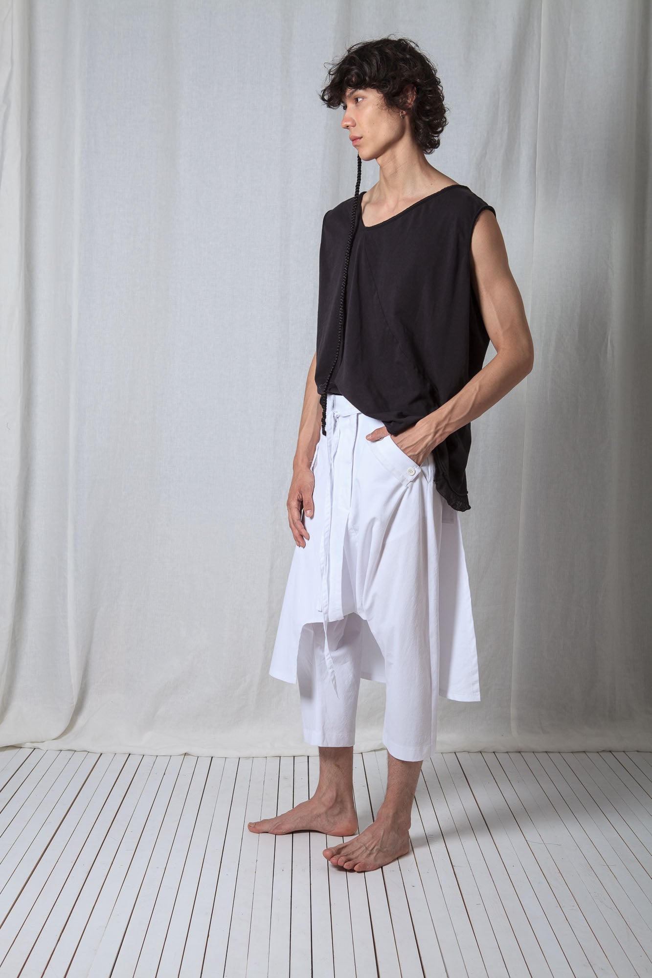 Skirt Trousers_Light Techno Cotton