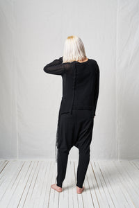 Slim Fringes Pullover_Light Mohair Alpaca Knit