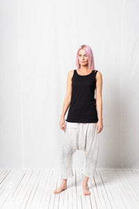 Slim Leg Extreme Low Trosuers_Crepe Marocain