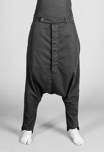 Slim Leg Extreme Low Trousers_Twill Stretch