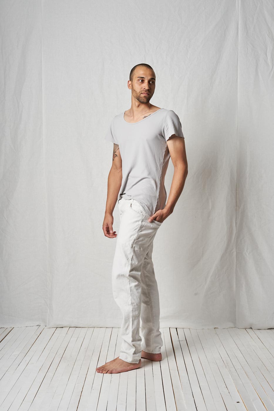 Slim Trousers_Crepe Stretch