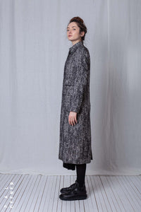 Straight Coat_Herringbone Cotton Mix