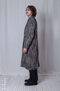 Straight Coat_Herringbone Cotton Mix