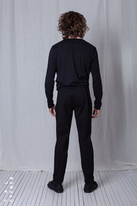 Straight Fitted Trousers_Luxury Bi-Stretch Tricot