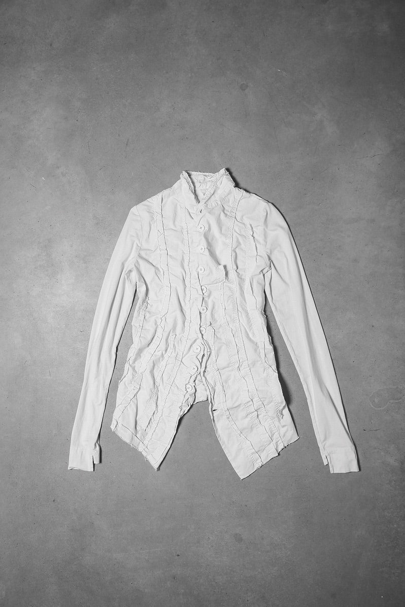 Stripe Jacket_Cotton Jersey + Poplin