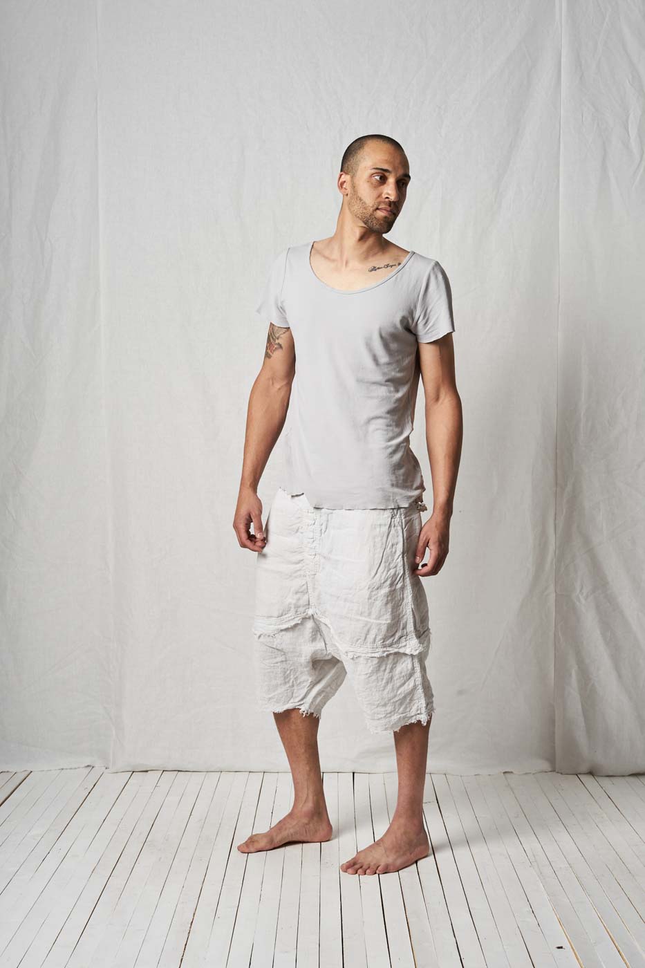Super Low Crotch Trousers_Linen