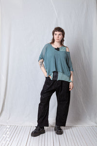 Top_Cotton Jersey + Mesh