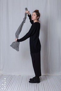Wire Wrap Accessory_Checked Cotton Mix